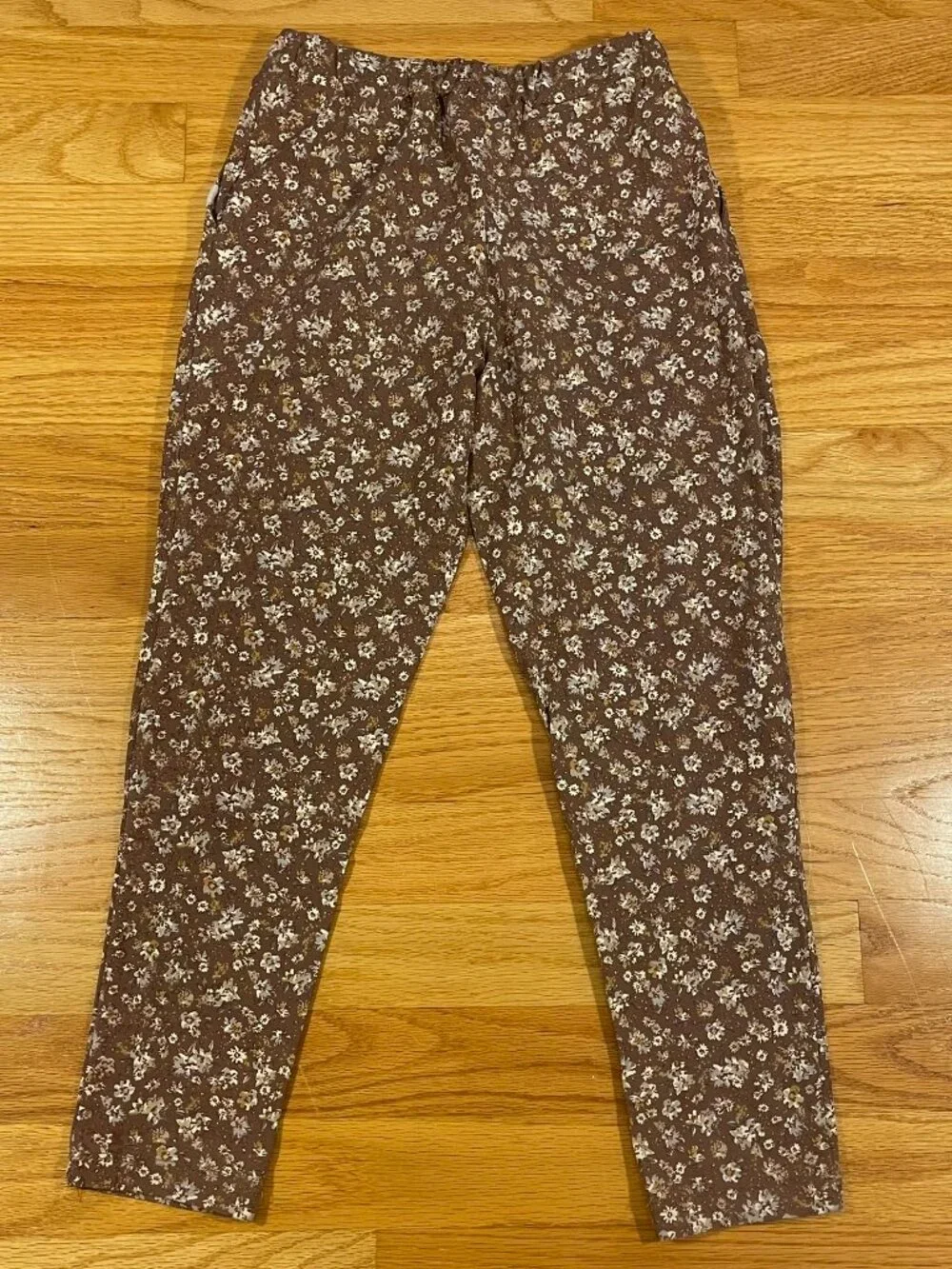 Wheat Organic Cotton Peplum Top & Pants | Size 7Y